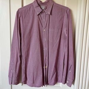 J. Crew Maroon Button Down Dress Shirt